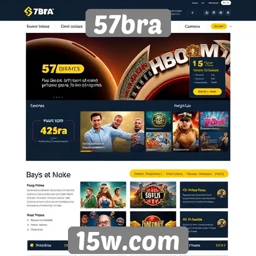 Análise das funcionalidades do site 57bra