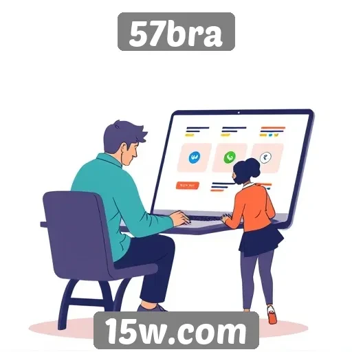 Acessibilidade do site 57bra para novos usuários